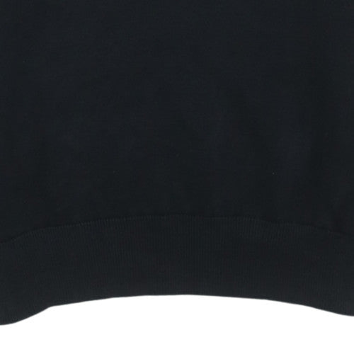 Tommy Hilfiger Men’s Black 2XL Quarter Zip Collared Sweatshirt