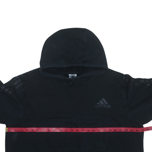 Adidas Mens Black XL Pullover Hoodie Fleece Sportswear
