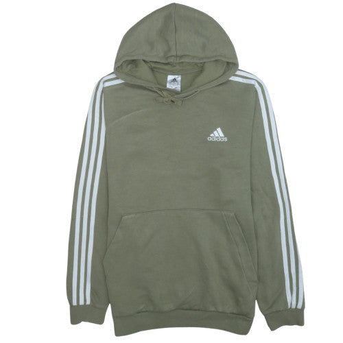 Adidas Men's Green Pullover Hoodie Size L Sports Fleece