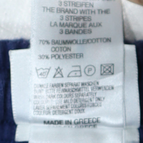 Adidas Men's Blue Regular Fit Fleece Sweatpants M 32