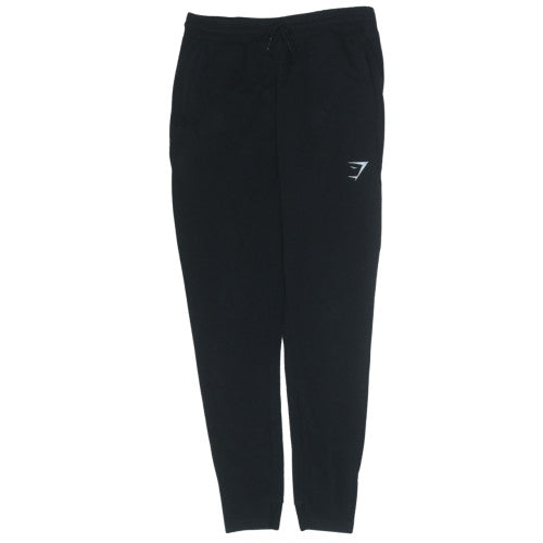 Gymshark Men's Black Small Jogger Sweatpants Drawstring Elastic Waist