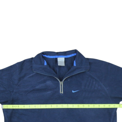 Nike Men's Blue Fleece 1/4 Zip Pullover Sweatshirt Size M