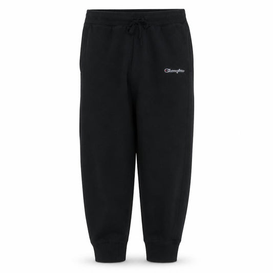 Front view of Champion men’s black xl jogger sweatpants fleece trousers