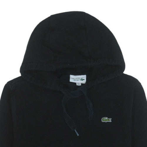 Lacoste Sport Men's Black Pullover Hoodie Size M Cotton Blend