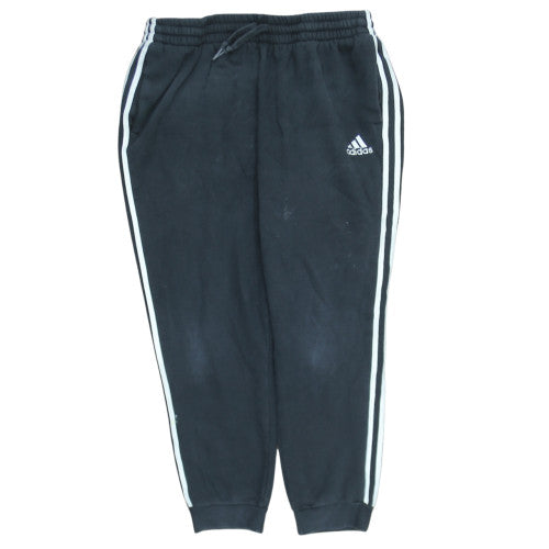 Adidas Men Black XL Jogger Trousers Cotton Blend Sportswear