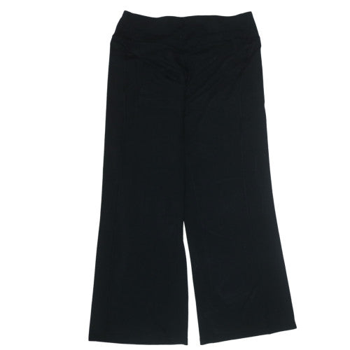 Nike Women's Black Dri-FIT Wide-Leg Yoga Activewear Trousers L