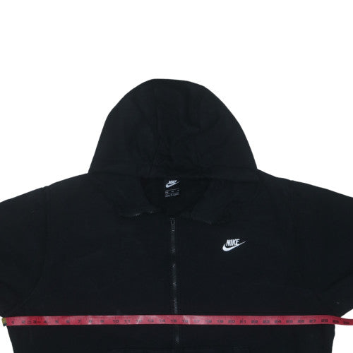 Nike Men Black 2XL Full Zip Hoodie Fleece Sweatshirt