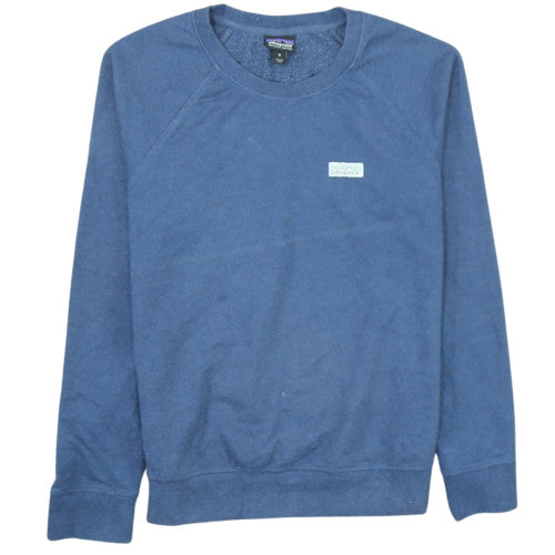 Patagonia Men's Blue Organic Cotton Crew Neck Sweatshirt M
