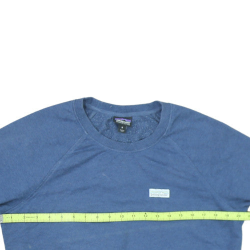 Patagonia Men's Blue Organic Cotton Crew Neck Sweatshirt M