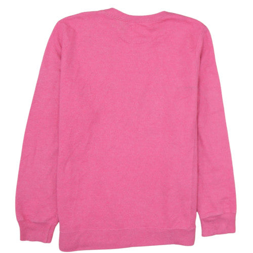 Champion Mens Pink Crew Neck Fleece Pullover Sweatshirt XL