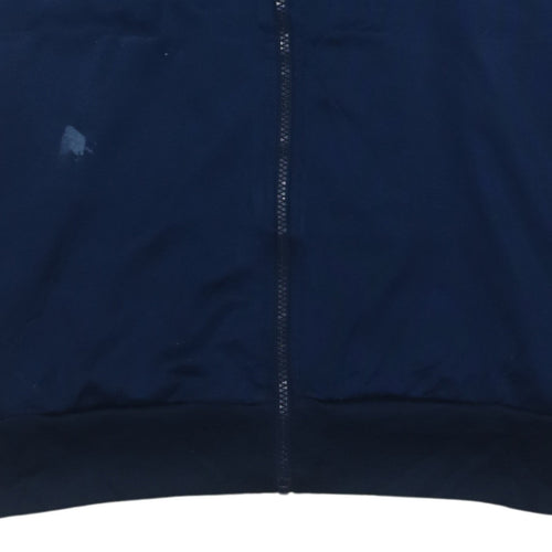 Adidas Men's Blue XL Track Jacket Essentials Full Zip Sportswear
