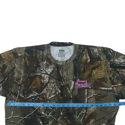 Russell Outdoors Men's Brown Camouflage 2XL Cotton T-Shirt