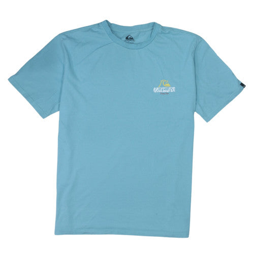 Quiksilver Mens Blue Regular Fit Cotton Graphic T-Shirt XXL