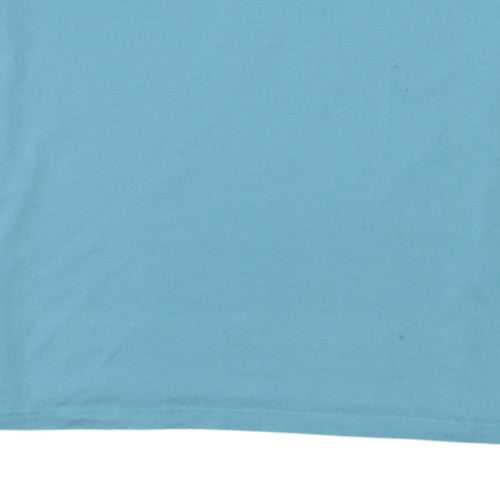 Quiksilver Mens Blue Regular Fit Cotton Graphic T-Shirt XXL