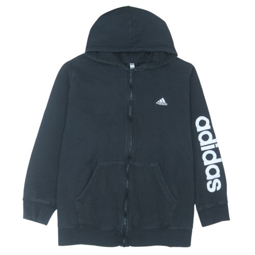 Adidas Womens Black 4XL Full Zip Hooded Sweatshirt Hoodie