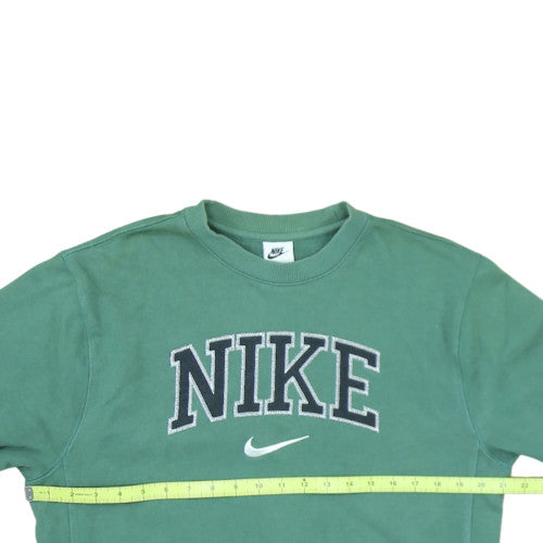 Nike Men's Green Embroidered Logo Pullover Sweatshirt Size S