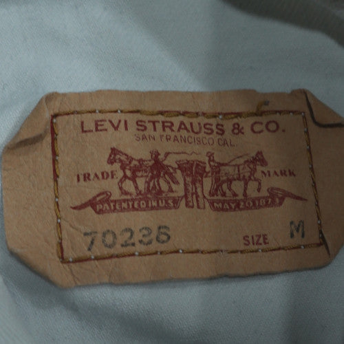 Levi Strauss Women's White Denim Jacket M Button-Up Casual Style