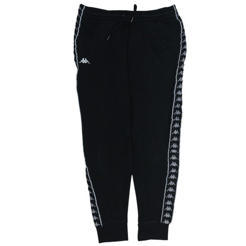 Kappa Mens Black XL Jogger Trousers Regular Fit Fleece Activewear