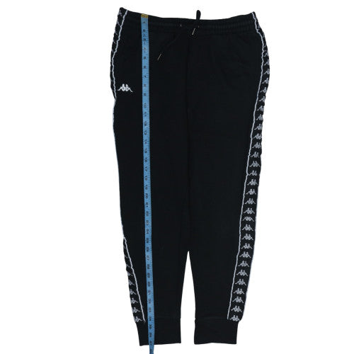Kappa Mens Black XL Jogger Trousers Regular Fit Fleece Activewear