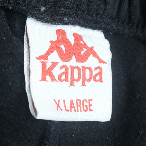 Kappa Mens Black XL Jogger Trousers Regular Fit Fleece Activewear