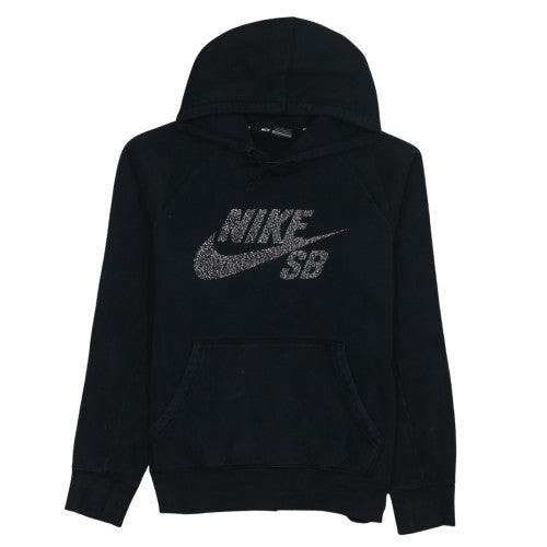 Nike SB Men's Black Pullover Hoodie M Fleece Logo Skate Sweatshirt