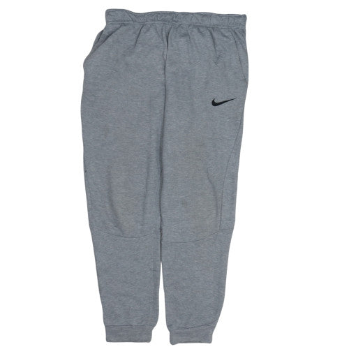 Nike Men's Grey Dri-FIT Jogger Sweatpants L Lightweight Training Trousers