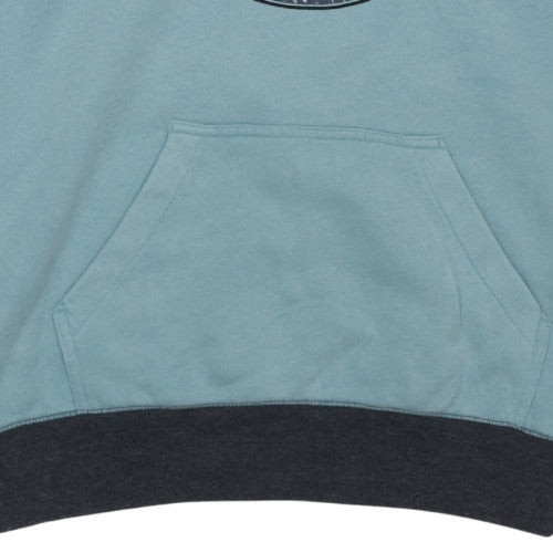 Billabong Men's Blue & Charcoal Pullover Hoodie Size L Cotton Blend