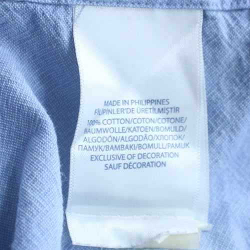 Ralph Lauren Men's Light Blue Cotton Button-Up Casual Shirt M
