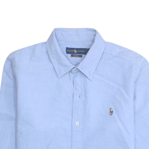 Ralph Lauren Men's Light Blue Cotton Button-Up Casual Shirt M