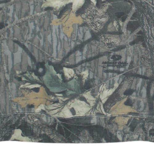 Jerzees Outdoors Men's Green Camouflage Crew Neck Sweatshirt Size L