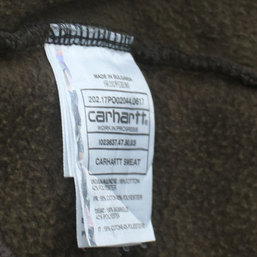 Carhartt Men’s Brown Logo Crew Neck Pullover Sweatshirt L