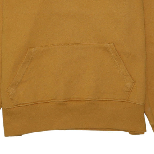 Tommy Hilfiger Men's Yellow Pullover Hoodie L Embroidered Logo