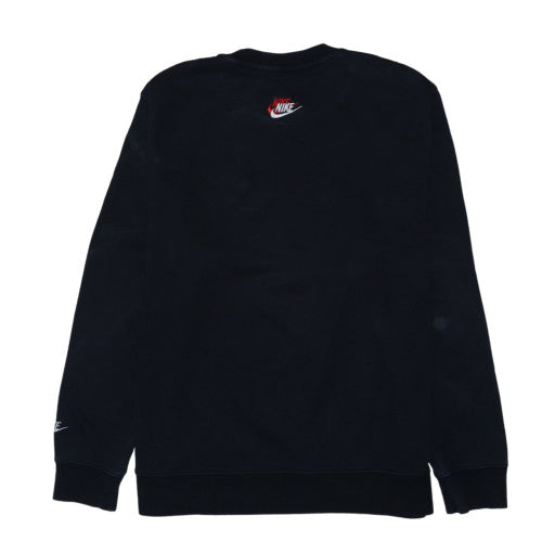 Nike Men's Black XL Crew Neck Embroidered Logo Sweatshirt