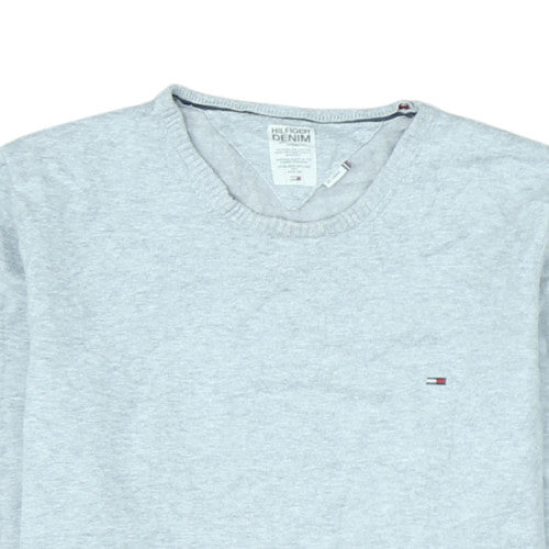 Tommy Hilfiger Men's Grey Pullover Knit Sweatshirt Size L