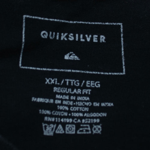 Quiksilver Men's Black 2XL Graphic Print Crew Neck T-Shirt