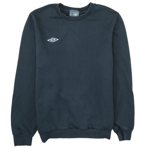 Umbro Men's Black L Pullover Sweatshirt Crew Neck Fleece