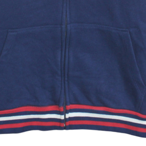 GAP Boys Blue Full Zip Fleece Hoodie 13-14 Years Casual Logo Sweatshirt