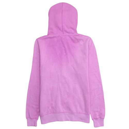 Nike Women's Pink Full Zip Hoodie Medium Cotton Blend