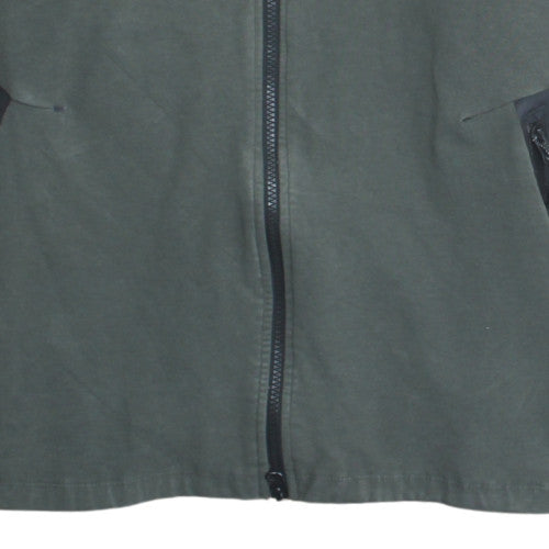 Nike Men's Grey Full Zip Hoodie XL Cotton Blend Fleece