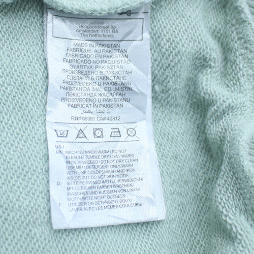 adidas Men Blue Pullover Sweatshirt L Crew Neck Long Sleeve
