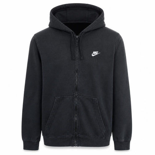 Nike Men's Black Full Zip Fleece Hoodie Size L