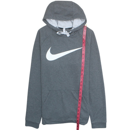 Nike Men's Grey Dri-FIT Pullover Hoodie M Regular Fit Sportswear