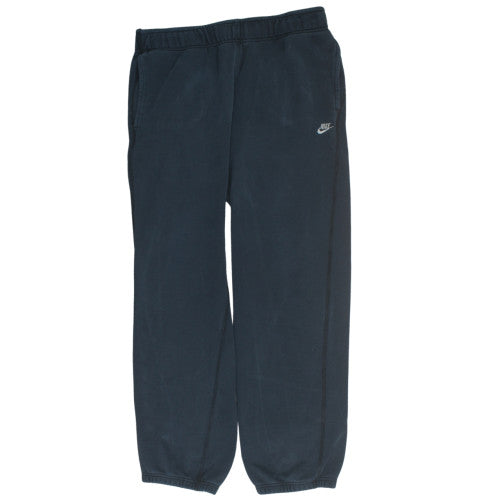 Nike Mens Black Fleece Sweatpants L Regular Fit Elastic Waist