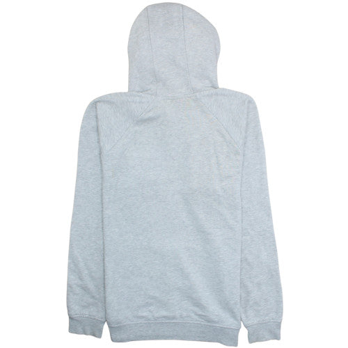 Helly Hansen Men's Grey Pullover Hoodie L Logo Cotton Blend
