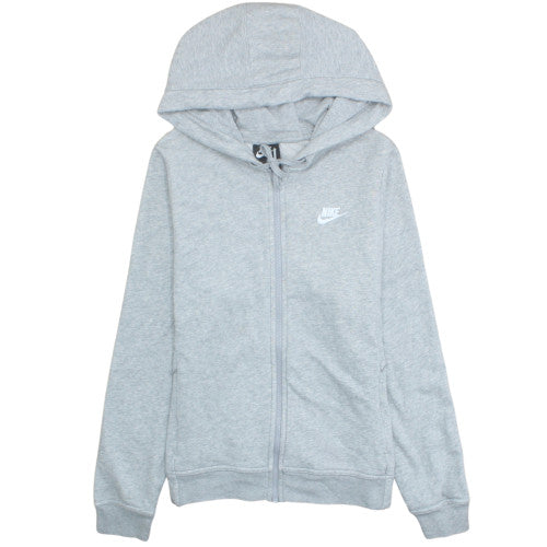 Nike Men's Grey Full Zip Hoodie Size L Fleece Sportswear