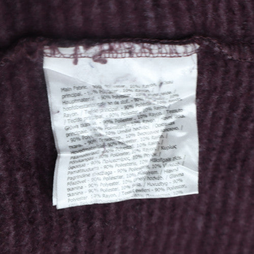 Regatta Great Outdoors Women Purple Stripe 1/4 Zip Fleece Pullover UK 14