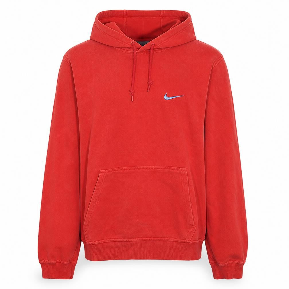 Nike Men's Red Pullover Hoodie L Regular Fit Sports Fleece
