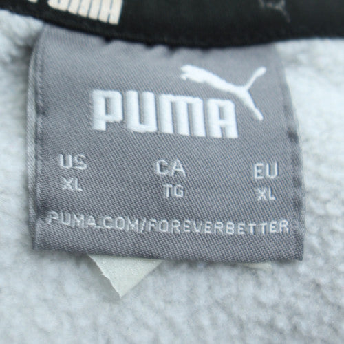 Puma Men's Grey XL Pullover Sweatshirt Crew Neck Fleece Jumper