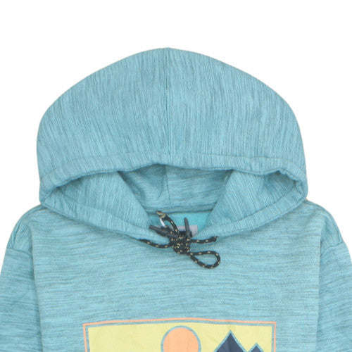Billabong Men Blue Pullover Hoodie M Graphic Surf Style