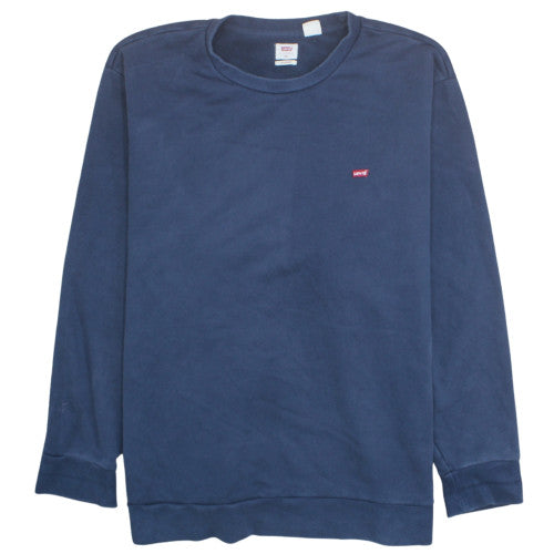 Levi's Men's Blue 4XL Pullover Sweatshirt Crew Neck Classic Fit
